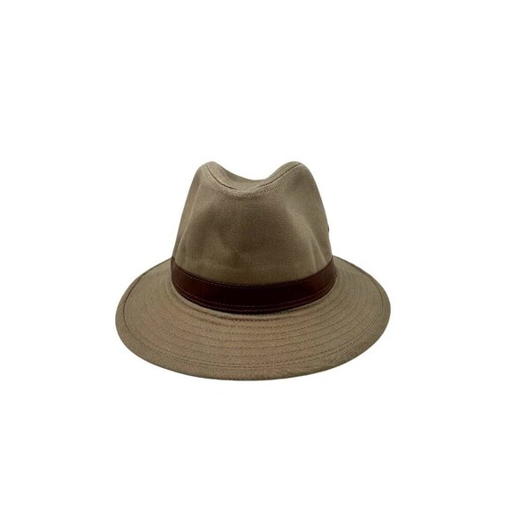 Dorfman Hat Co. Men's Twill Outback Hat beige UPF 50 size Large - Picture 3 of 10